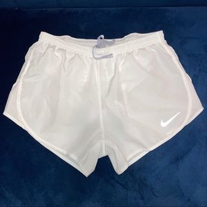 White Nike Dri-FIT Running Shorts